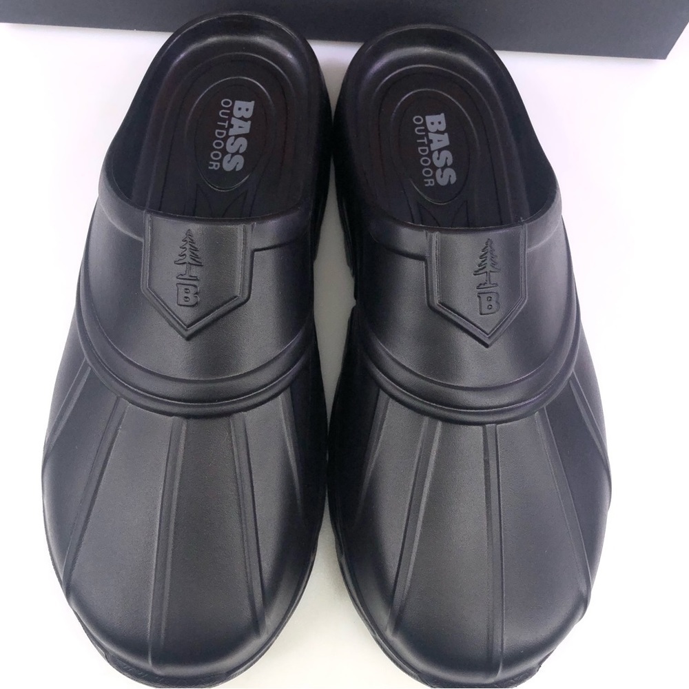 G.H Bass & Co. Outdoor Field Slide Slip Camping Black Men's Shoes - Picture 7 of 8